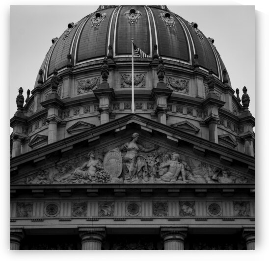 city hall dome  square 2844 Polk 13k by Black And White