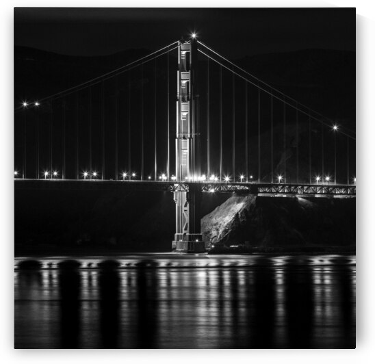 gg bridge from coit tower  square 3329 Conzelman by Black And White