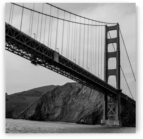 golden gate bridge  square 4523 Kirby 13k by Black And White