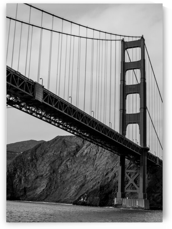 golden gate bridge  vertical 4523 Kirby 13k by Black And White