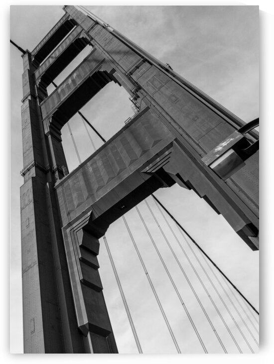 golden gate bridge tower  vertical 4517 Up 13k.jp by Black And White