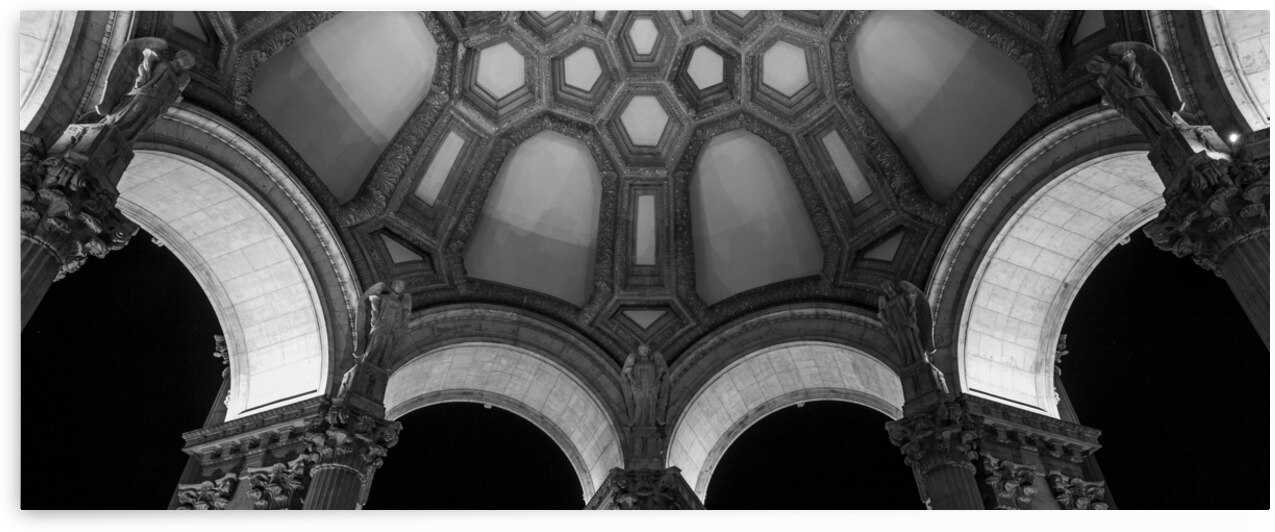 palace fine arts interior dome  panoramic 2866 An by Black And White