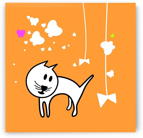 cat cartoon kitten kitty feline pet animal by Ravend