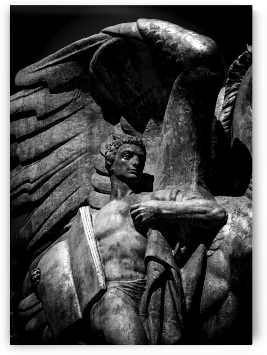 arlington bridge aspiration statue  vertical 2304 by Black And White