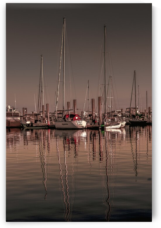 Beaufort South Carolina Harbor Sailboats by Norma Brandsberg Photography