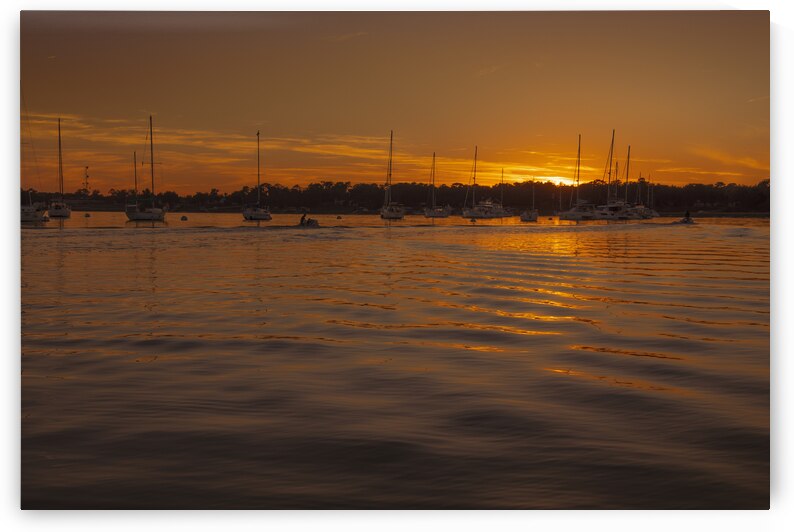 Beaufort South Carolina Sunset Harbor by Norma Brandsberg Photography