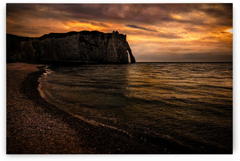 Etretat Cliff Sunset by Norma Brandsberg Photography