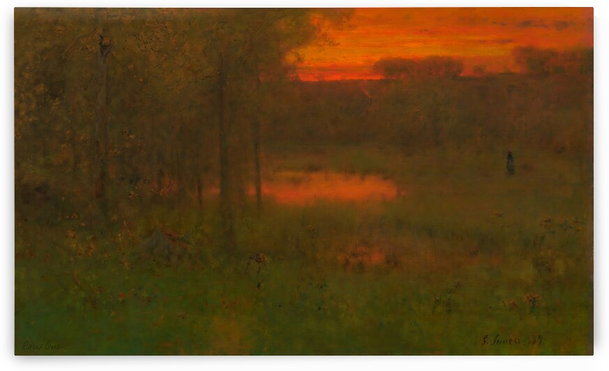 george inness sunset circa 1887 by Row One Brand