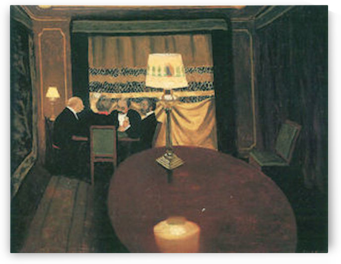 Poker players by Felix Vallotton
