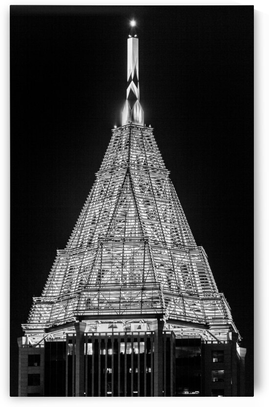 bank of america plaza  vertical 3129 Spire 13k.jp by Black And White