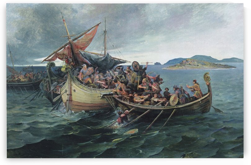 Battle of Svolder by Nils Nilsen Bergslien