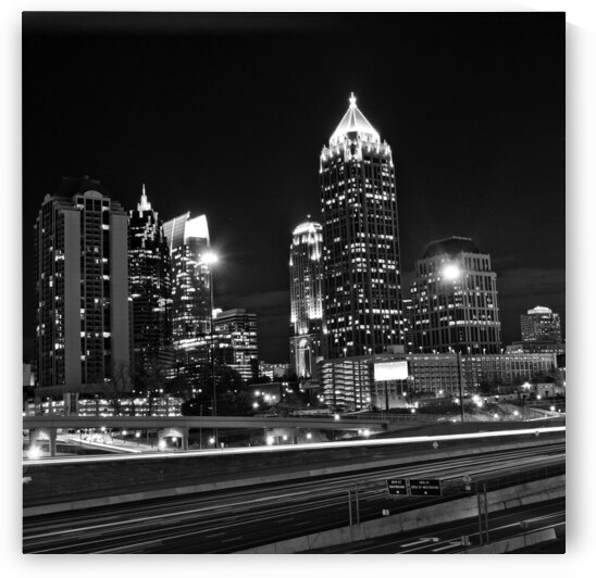 midtown atlanta skyline  square 692 Midtown 13k.j by Black And White