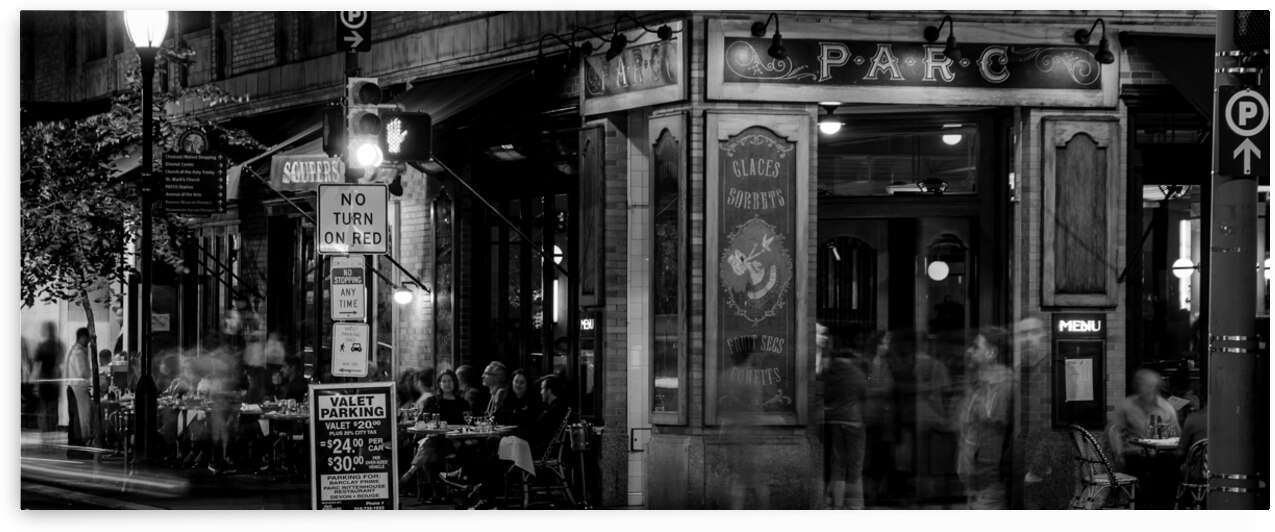 parc rittenhouse square  panoramic 2247 Parc 13k. by Black And White