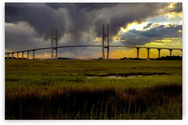 Sidney Lanier Bridge Sunset by Norma Brandsberg Photography