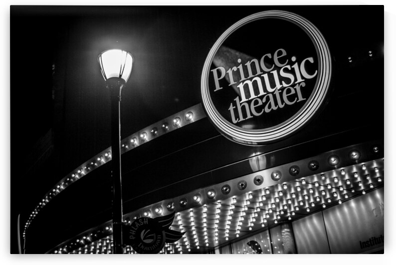 prince music theater chestnut street  horizontal by Black And White