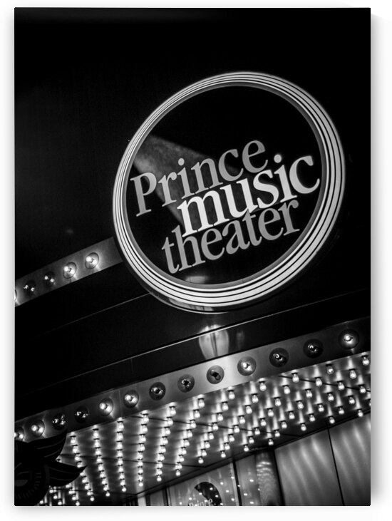 prince music theater chestnut street  vertical 47 by Black And White