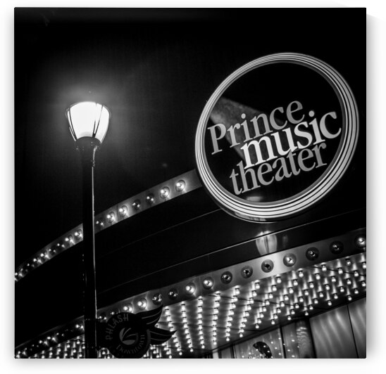 prince music theater chestnut street  square 477 by Black And White