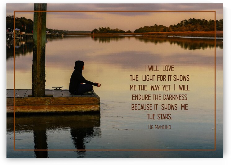 Light and Darkness Meditation  by Norma Brandsberg Photography