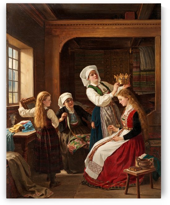 Grandmothers, Wedding and Self portraits by Adolph Tidemand