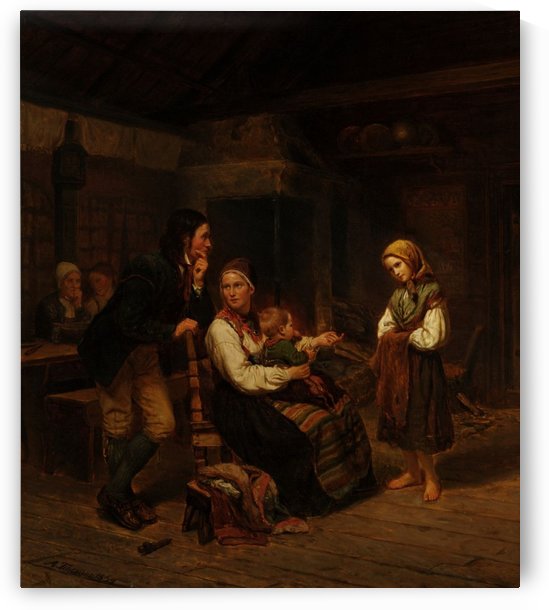 Den foreldrelose by Adolph Tidemand