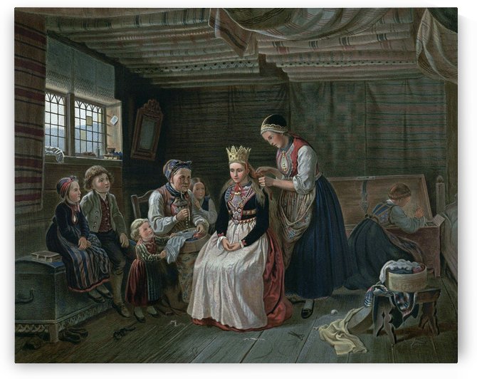 Crowning Scene by Adolph Tidemand