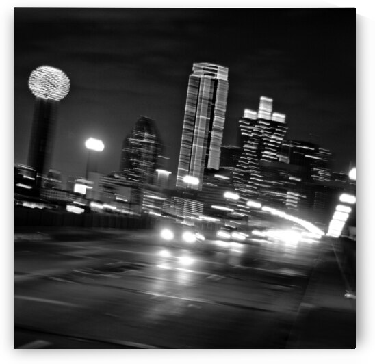 downtown dallas houston viaduct  square 767 BigD by Black And White