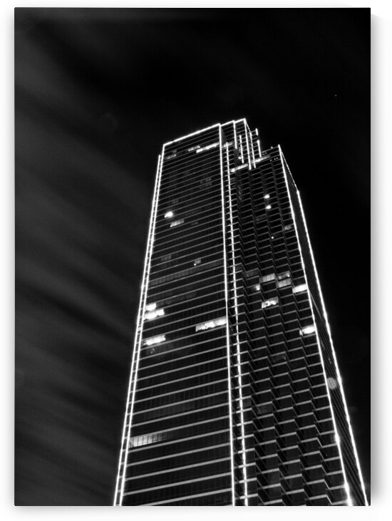 green outline building  vertical 766 Argon 13k.jp by Black And White