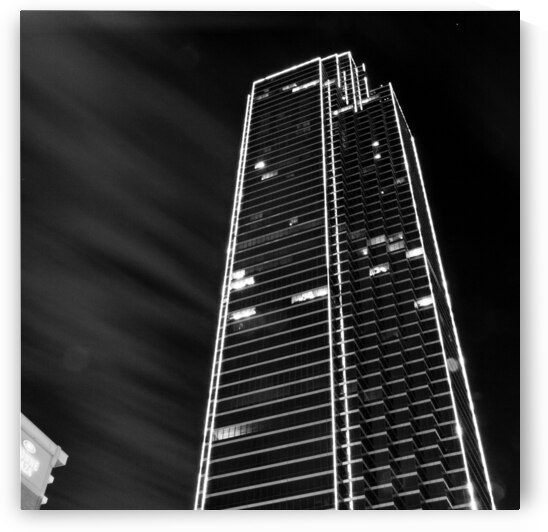 green outline building  square 766 Argon 13k by Black And White