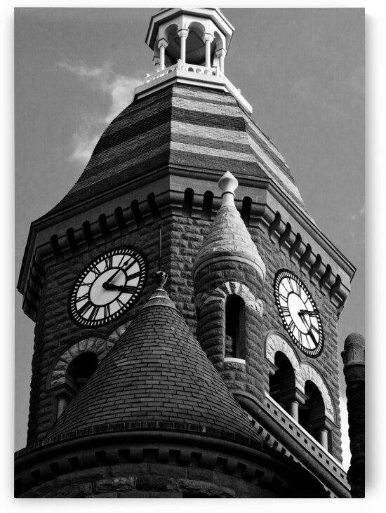 old red courthouse  vertical 790 Red 13k by Black And White