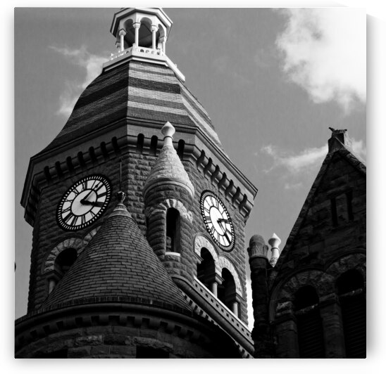 old red courthouse  square 790 Red 13k by Black And White