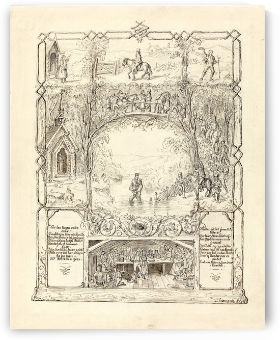 Raad for uraad 1848 by Adolph Tidemand
