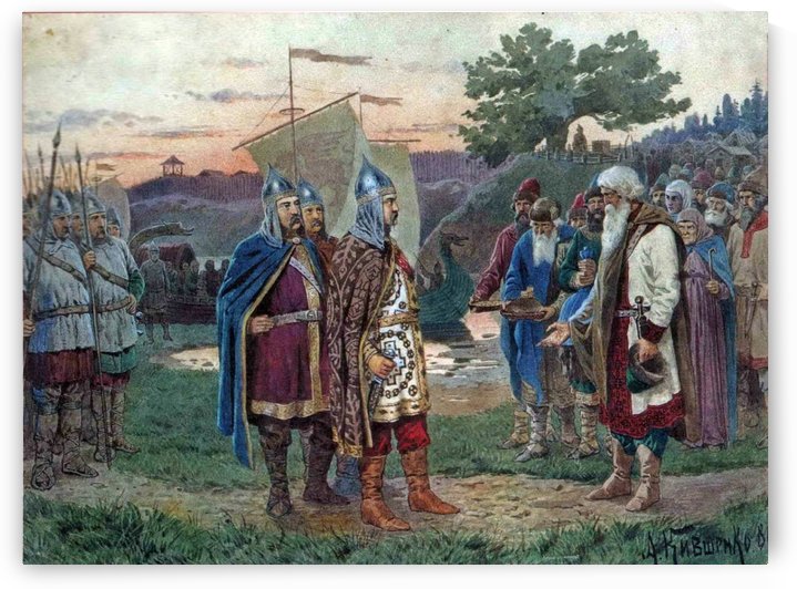 The army is received by the people by Alexei Danilovich Kivshenko