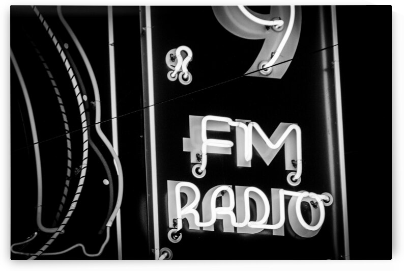 92.9 fm radio sign  horizontal 813 Radio 13k by Black And White