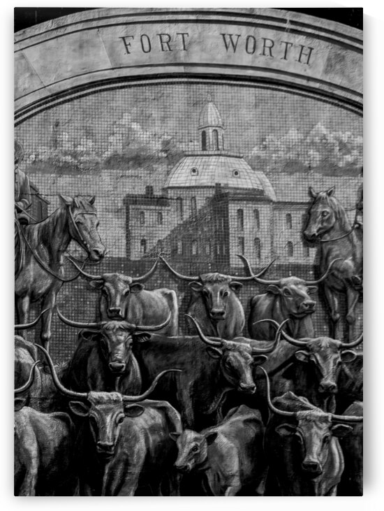 sundance square mural  vertical 820 Sundance 13k. by Black And White