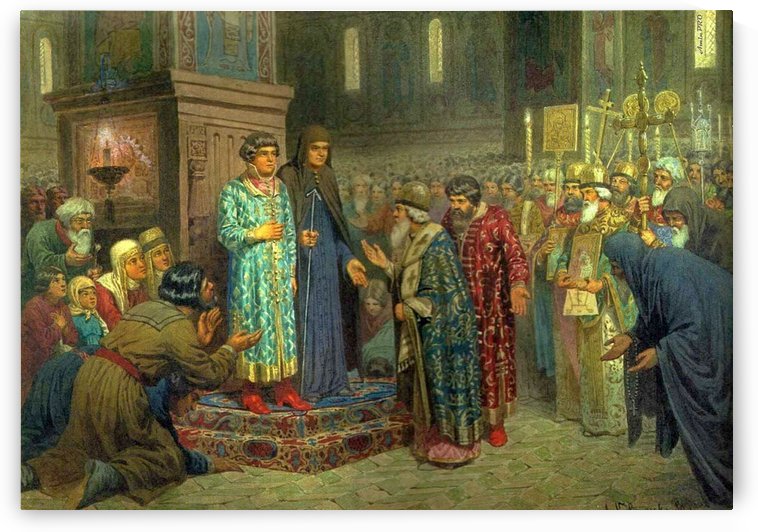 Battle of Poltava by Alexei Danilovich Kivshenko