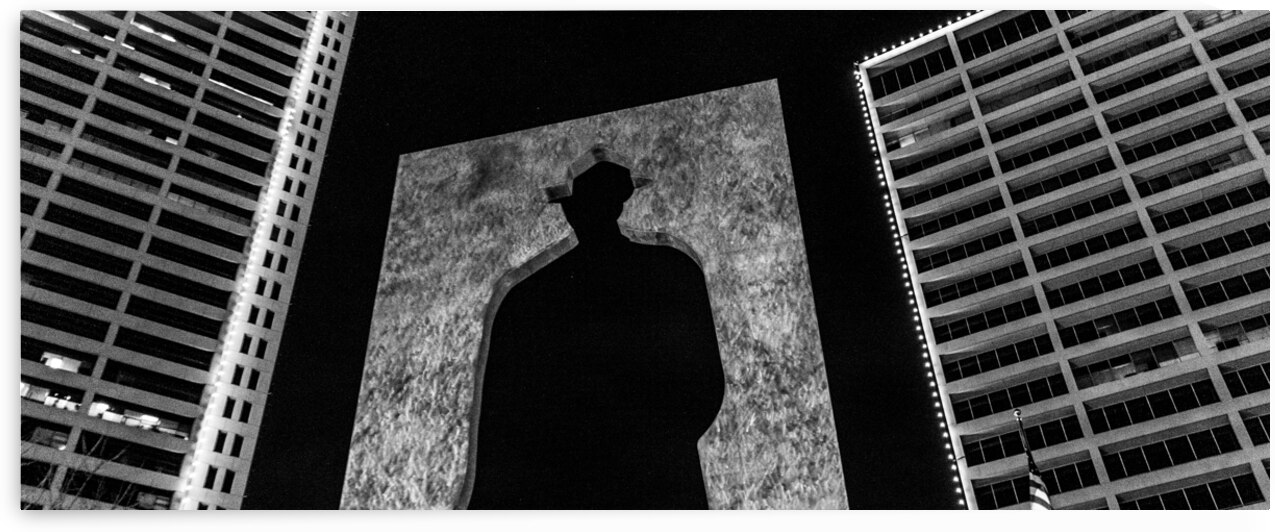 man with briefcase  panoramic 800 Briefcase 13k.j by Black And White