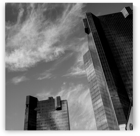 wells fargo buildings downtown fort worth  square by Black And White