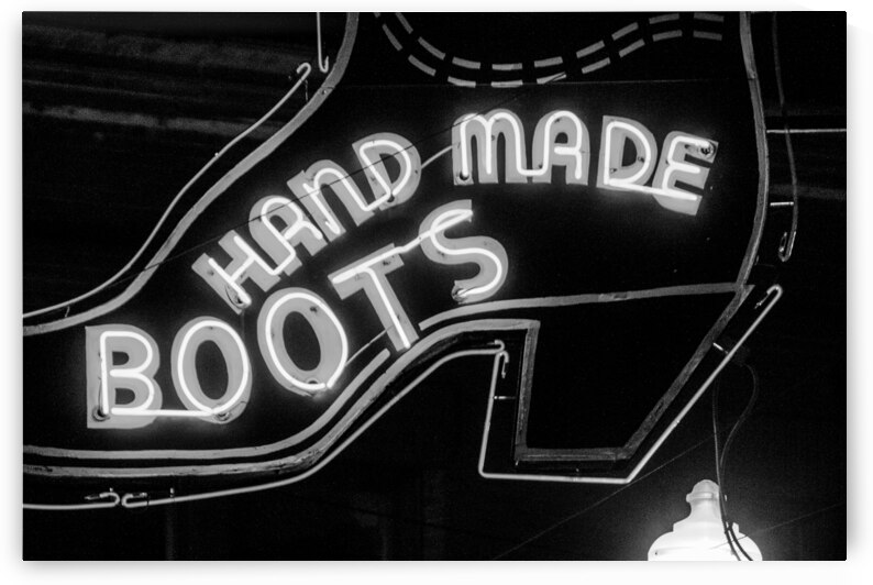 leddys handmade boots and saddles  horizontal 808 by Black And White