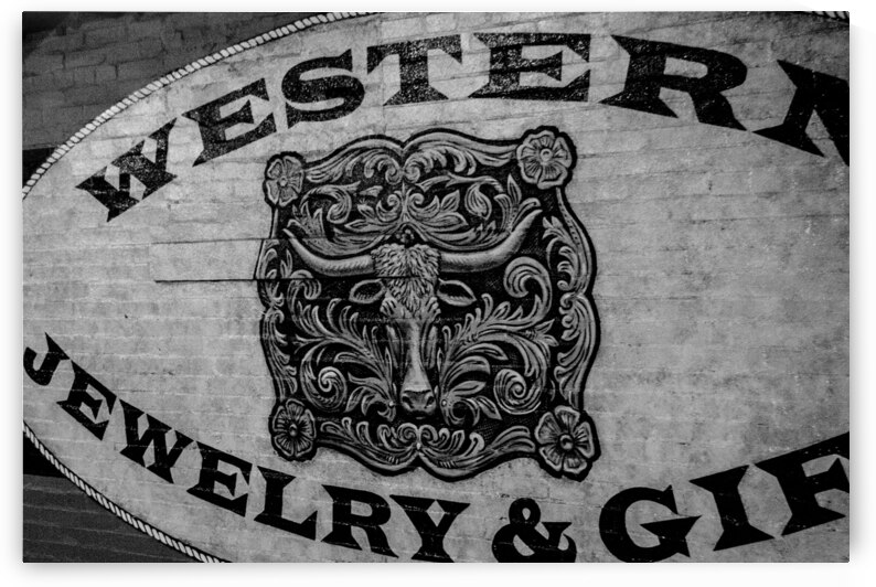 western jewelry mural  horizontal 2131 Western 13 by Black And White
