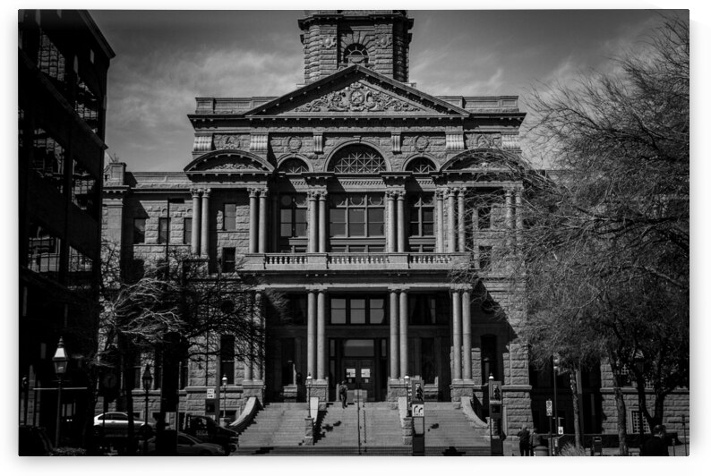 tarrant county courthouse  horizontal 2130 Weathe by Black And White