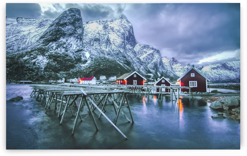 Winter Shadows of Reine by Norma Brandsberg Photography