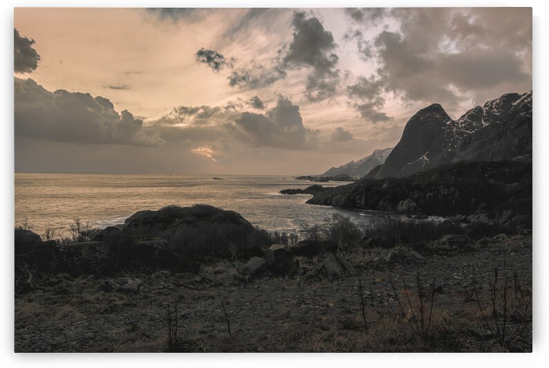 Lofoten Coastal Road Sunset by Norma Brandsberg Photography