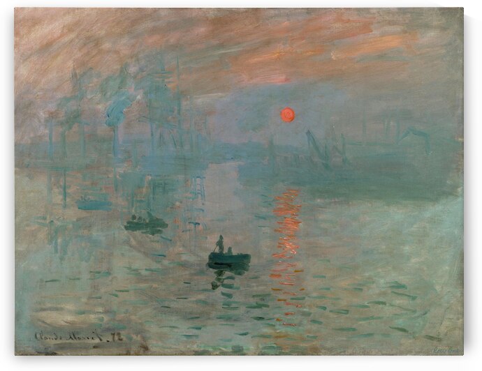 monet impression sunrise 1872 by Row One Brand