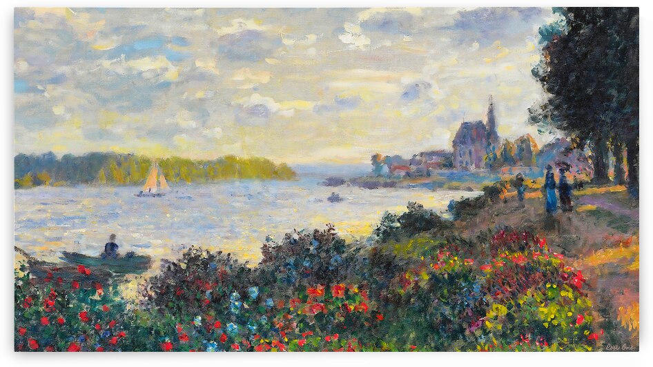 la seine at argenteuil monet remix by Row One Brand