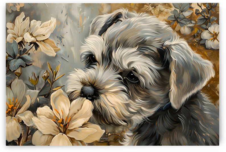 Puppy Paintings by Museblot 8 by Andy Davis