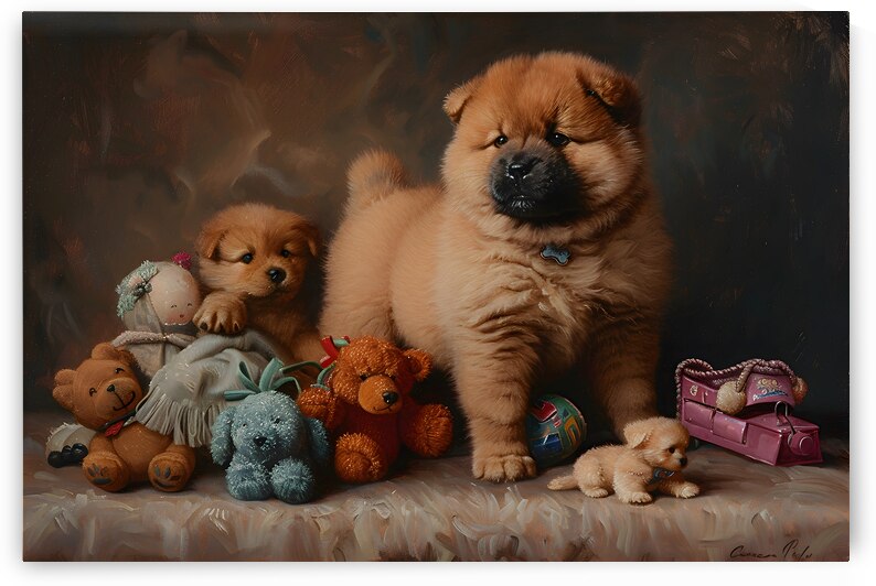 Puppy Paintings by Museblot 12 by Andy Davis