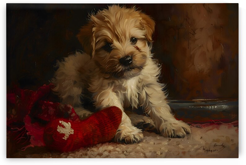 Puppy Paintings by Museblot 25 by Andy Davis