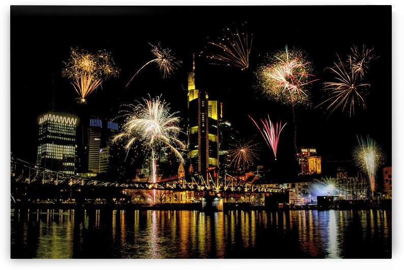 New Years in Frankfurt Fireworks by Norma Brandsberg Photography