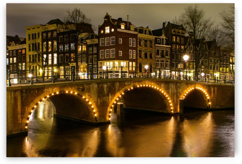 Old Amsterdam Canals Evening by Norma Brandsberg Photography