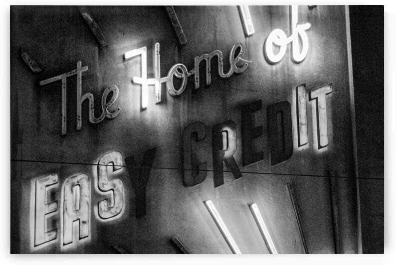 easy credit root of all evil  horizontal 936 Prob by Black And White